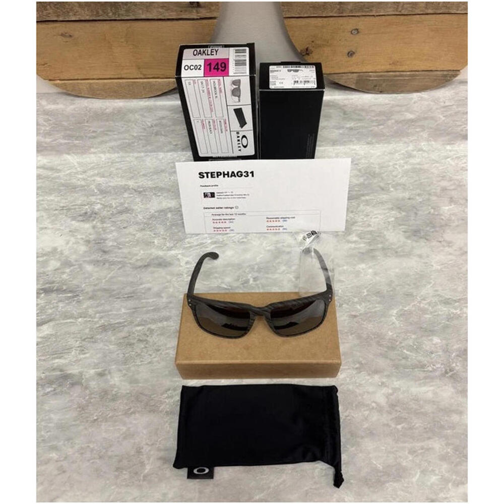 OAKLEY | NEW | HOLBROOK XL | 9417 - 34 | WOODGRAIN | PRIZM BLACK
